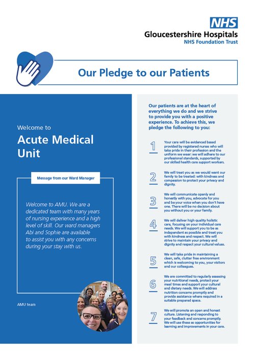 Ward Pledge Acute Medical Unit