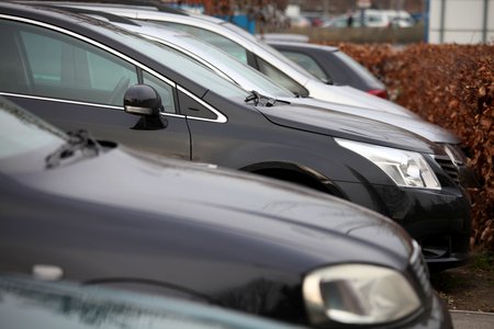 Cars in car park