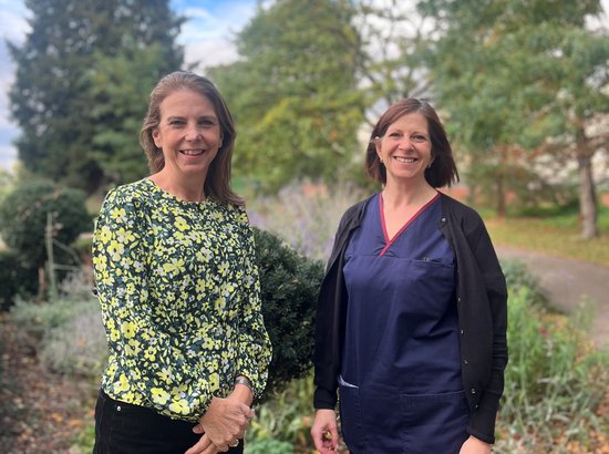 Cheryl Harrison and Eleanor Hanman