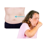 Gas pumped into tummy and burp