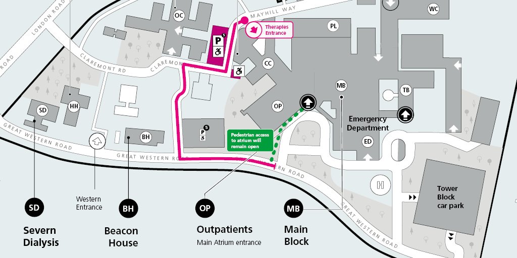 Peterborough Hospital Parking Map