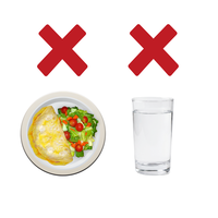 No food or fluids is important