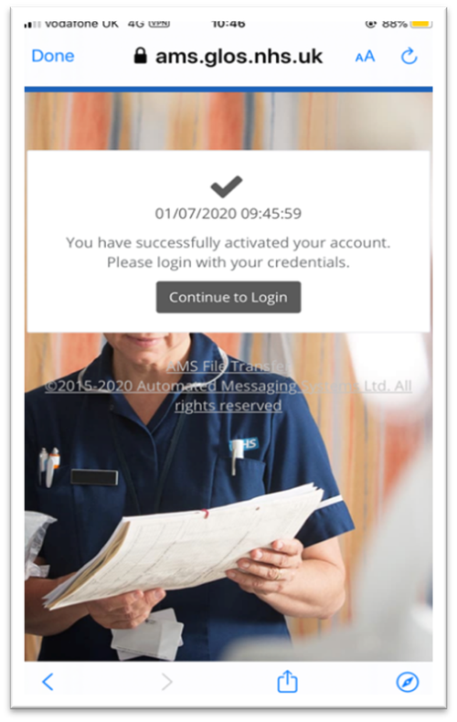 Once your account is activated, please login.