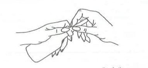 Remove the orange protective cap from the tube