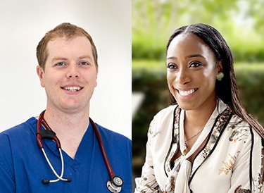 Freddie Henshaw and Rebecca Gyimah