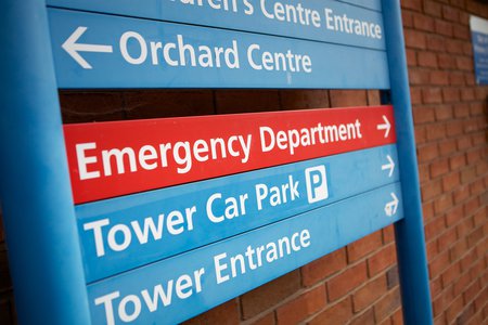 Emergency Department sign