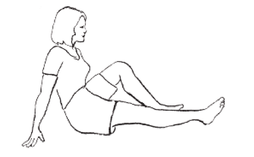 Straighten your knee